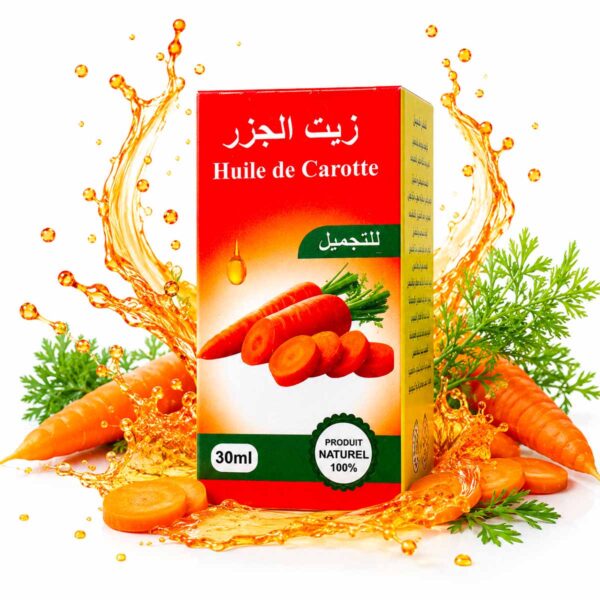 Huile de carotte du Maroc - Huile naturelle pour bronzage - 30ml