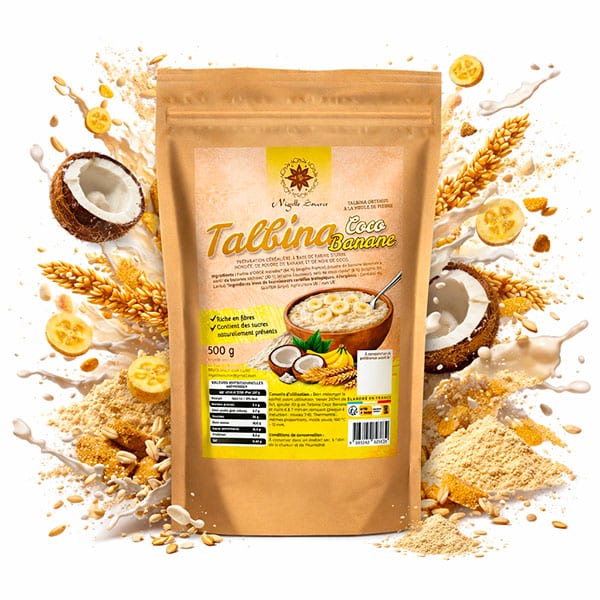 Talbina Kokos Banane Bio - 500g - Nigelle Source
