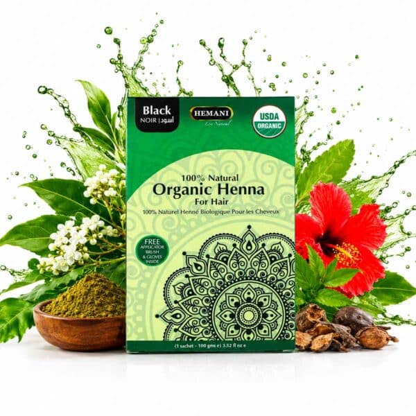 Henn&eacute; noir Bio (Khojati) 100g - Marque Hemani