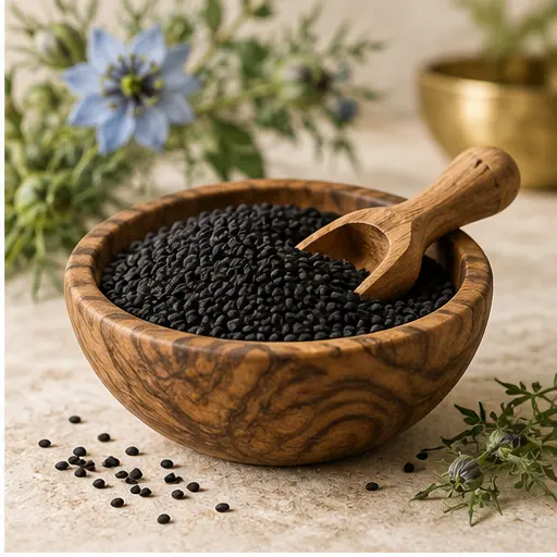 Graines et poudres de nigelle